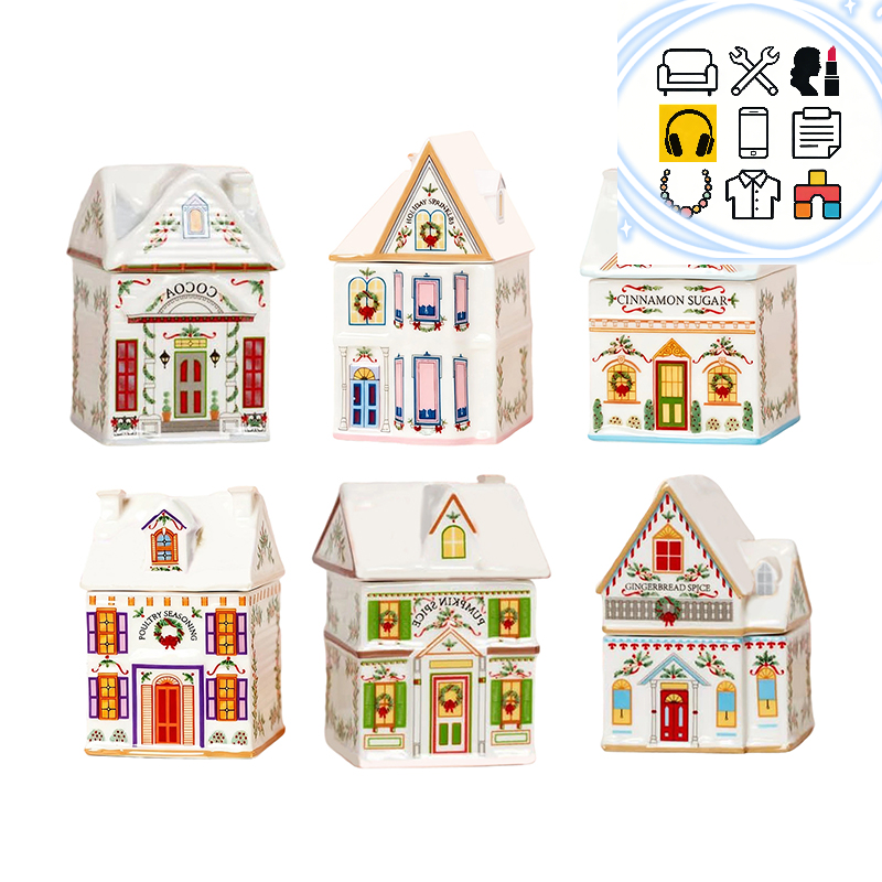 Holiday Candle Set - Holiday Village Spice House Set, Mini