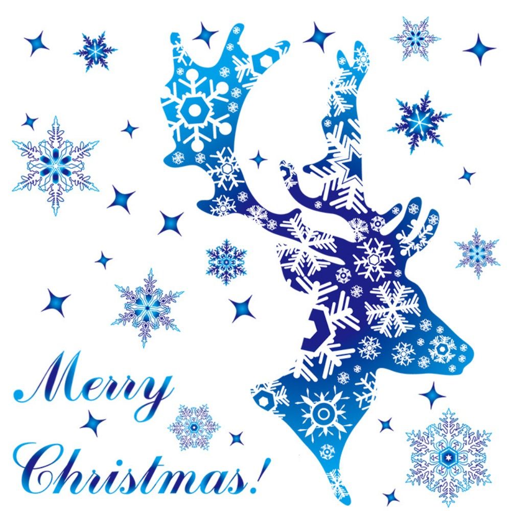 Snowflake Window Decal - 6 Pieces High Quality PVC Christmas
