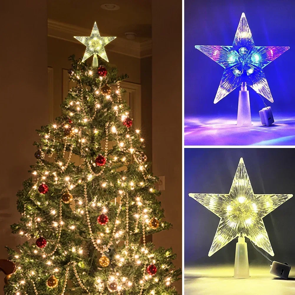 15CM LED Christmas Tree Orname - Star Tree Topper บทวิจารณ์และราคา