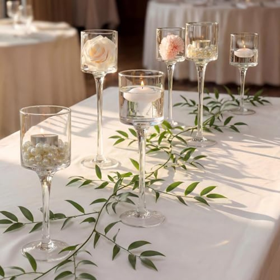 Glass Tealight Candle Holders: - Holiday Candle Set บทวิจารณ์และราคา