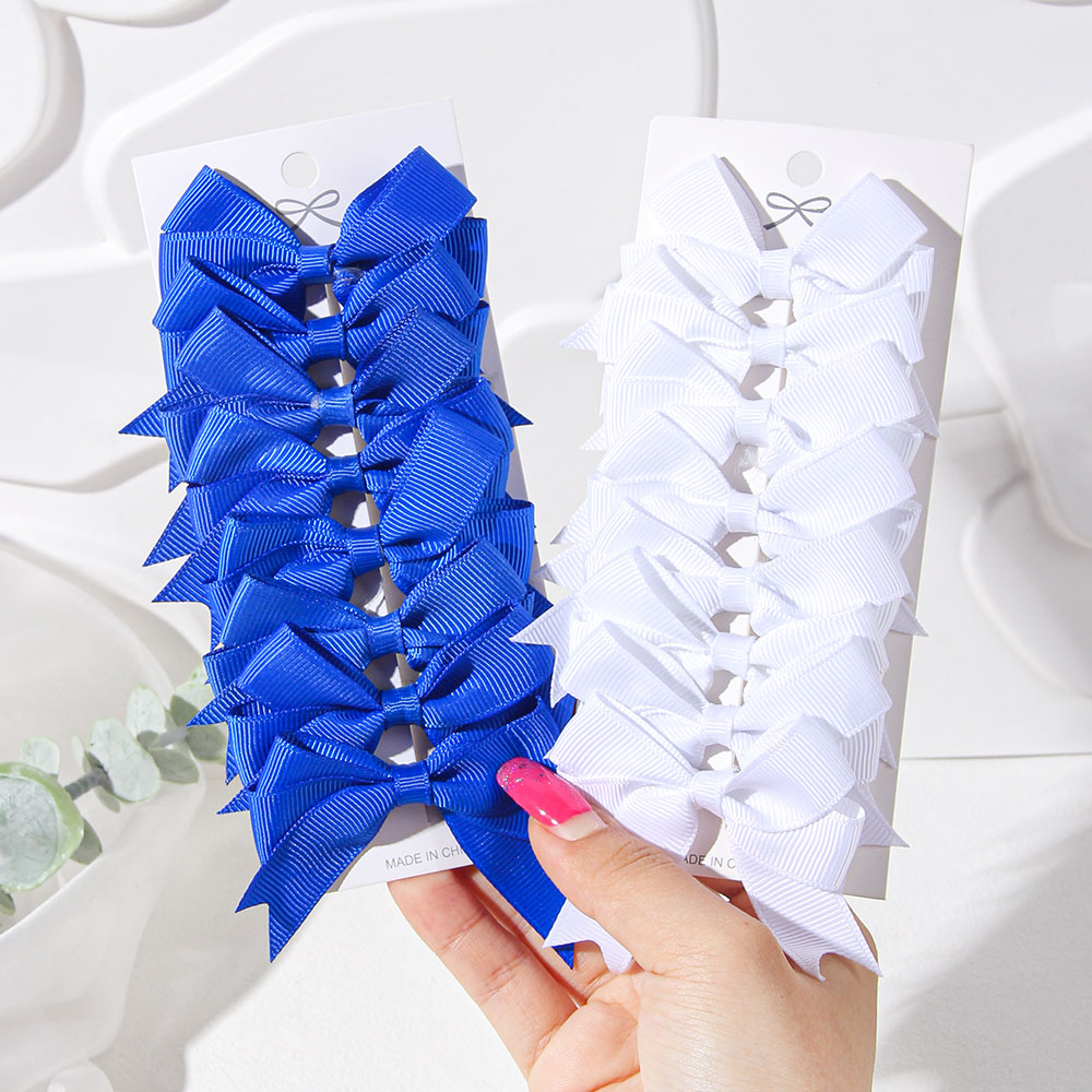 2/4/6PCS Blue White Ribbon Bow - Ribbon Bow Gift บทวิจารณ์และราคา