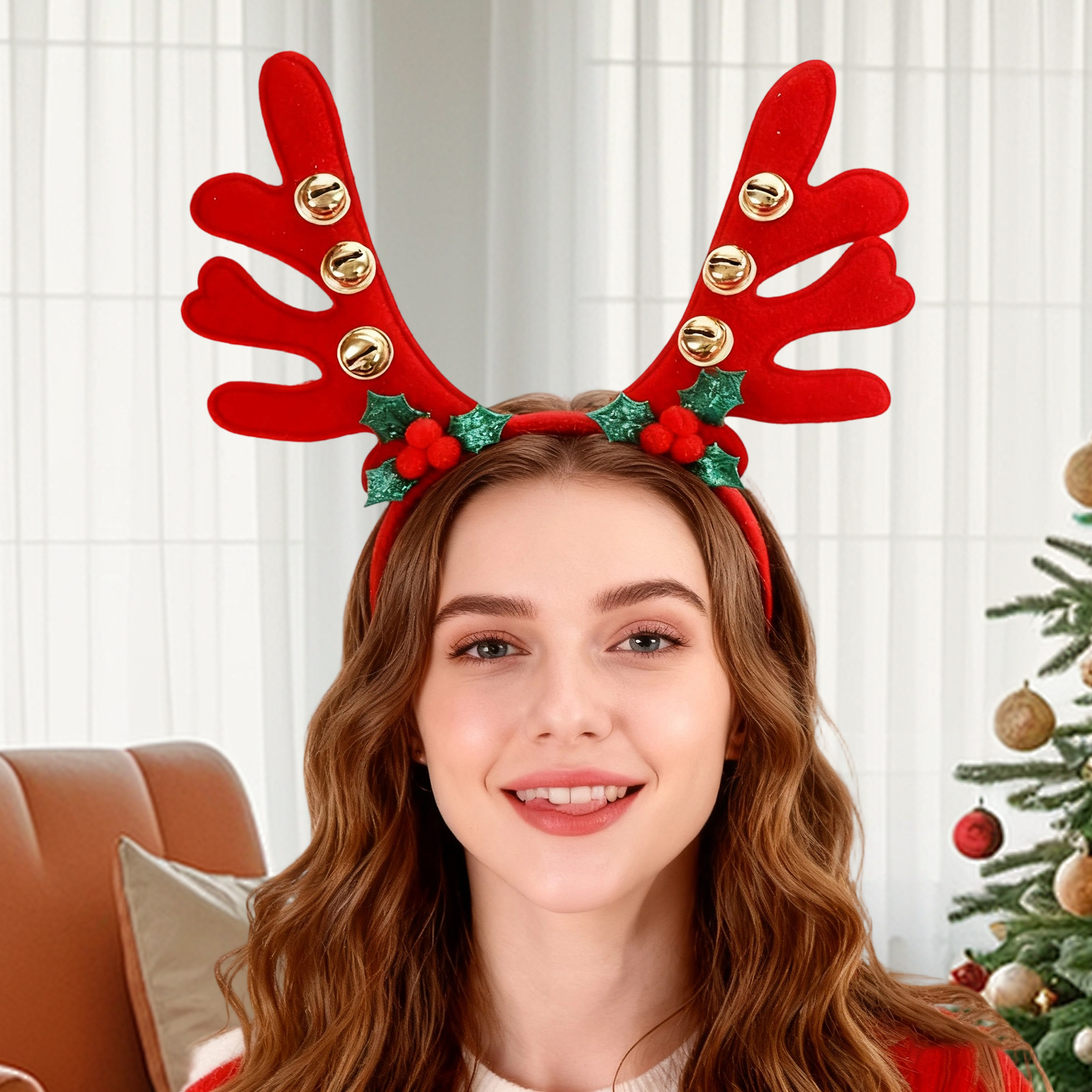 Adults Kids Reindeer Antlers H - Reindeer Antlers Headband บทวิจารณ์และราคา