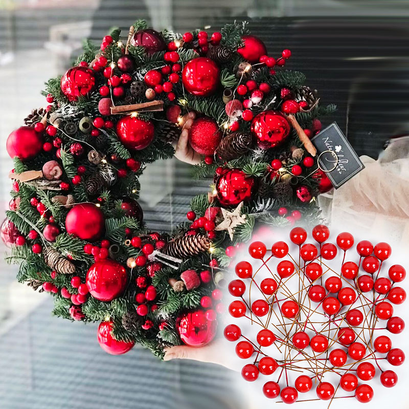 100/200pcs Pearl Stamens Mini  - Christmas Wreath Fake บทวิจารณ์และราคา