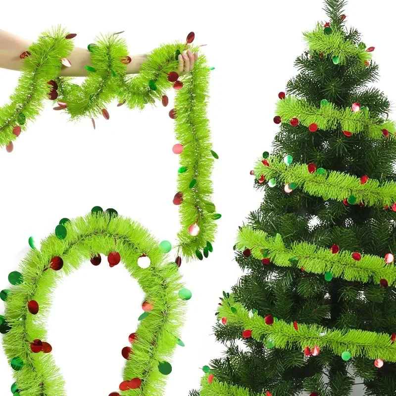 2M Length Christmas Tinsel Gar - Tinsel Garland Decoration บทวิจารณ์และราคา