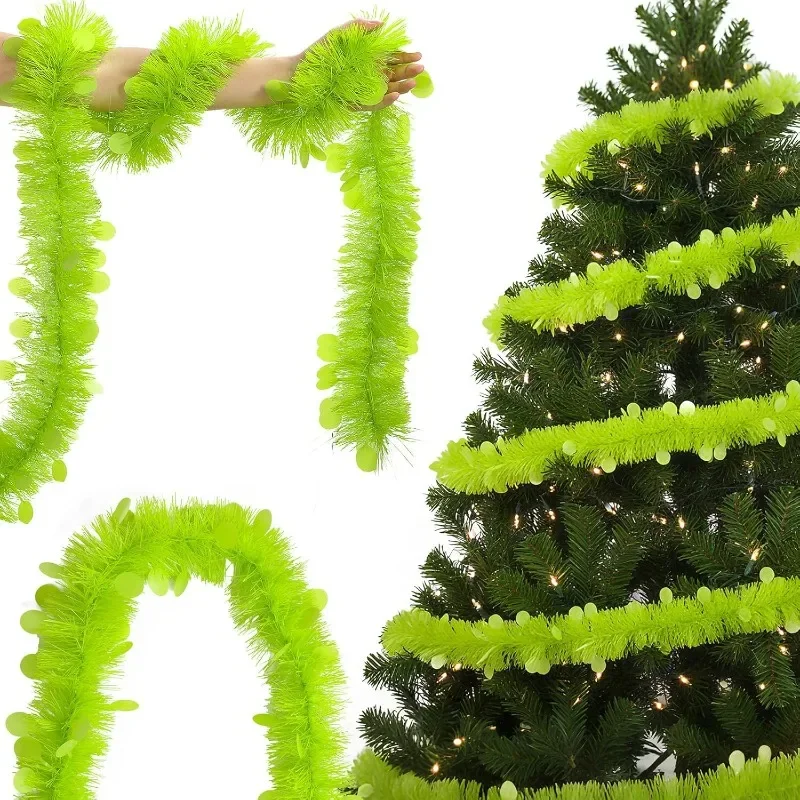 2M Length Christmas Tinsel Gar - Tinsel Garland Decoration บทวิจารณ์และราคา