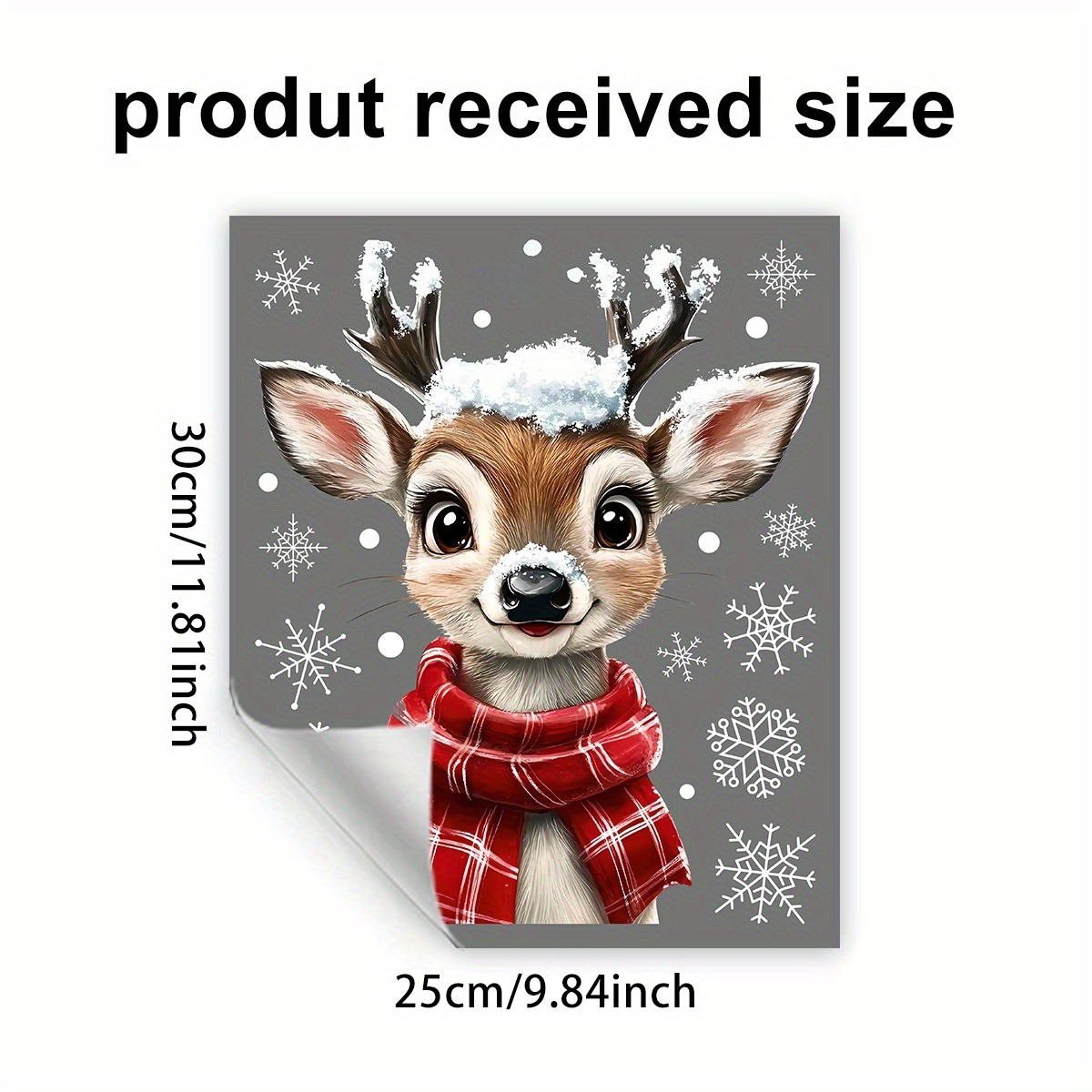 1pc Christmas Scarf Snowflake  - Snowflake Window Decal บทวิจารณ์และราคา
