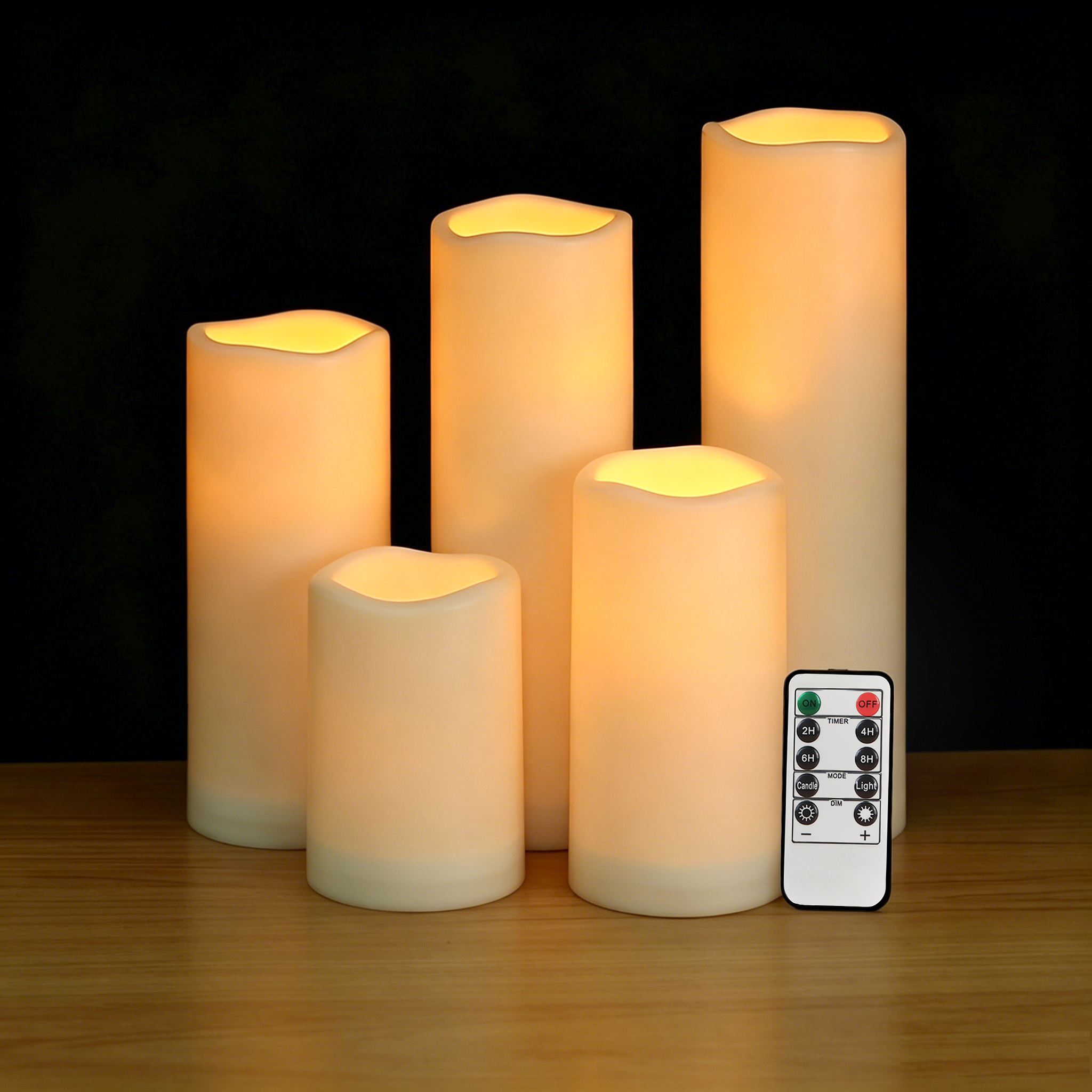 Flameless LED Pillar Candle Wa - Holiday Candle Set บทวิจารณ์และราคา