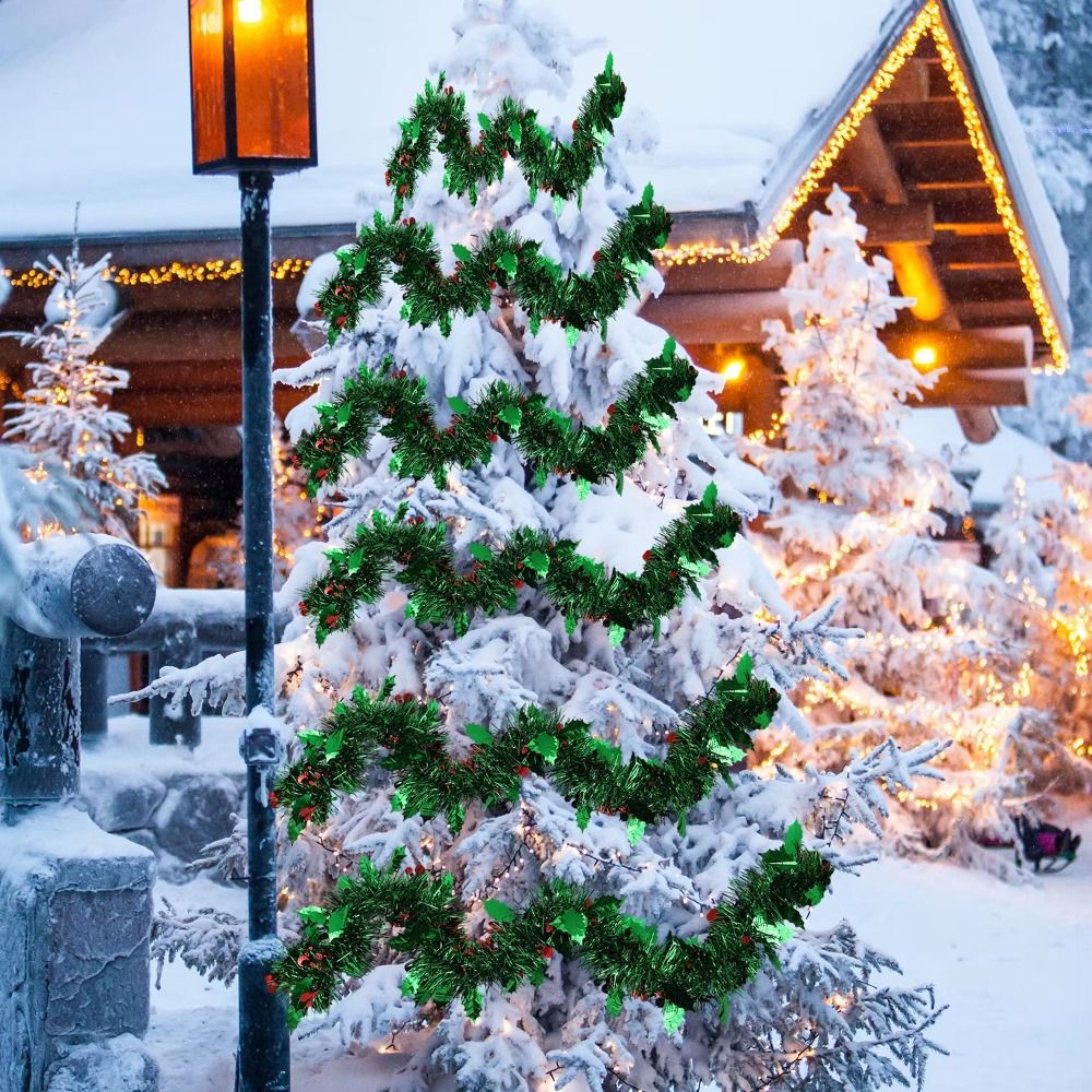 2PCS Reusable 2M Christmas Gar - Tinsel Garland Decoration บทวิจารณ์และราคา