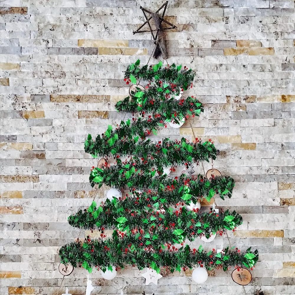 2PCS Reusable 2M Christmas Gar - Tinsel Garland Decoration บทวิจารณ์และราคา