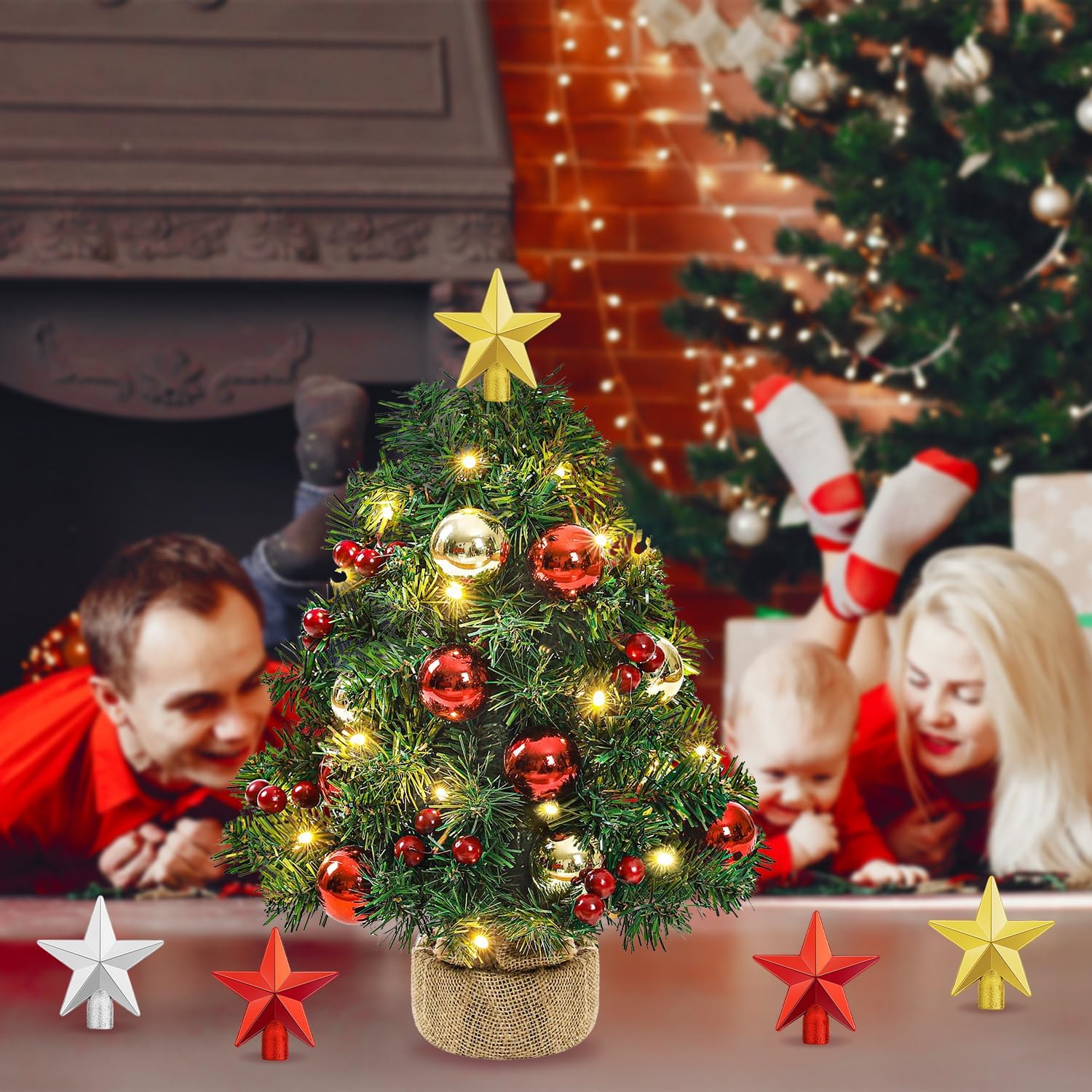 6cm Christmas Tree Topper Star - Star Tree Topper บทวิจารณ์และราคา