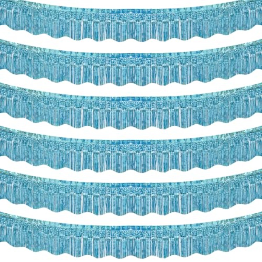 6 Pack Blue Foil Fringe Garlan - Tinsel Garland Decoration บทวิจารณ์และราคา