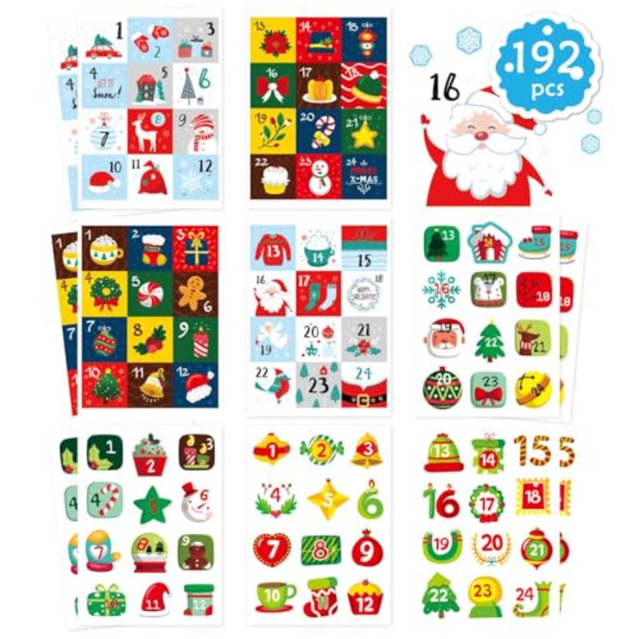 16 Sheets Christmas Advent Cal - Advent Calendar Gift บทวิจารณ์และราคา
