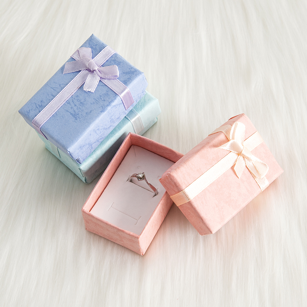 10Pcs/Lot 4x6x2.5cm Jewelry Bo - Ribbon Bow Gift บทวิจารณ์และราคา