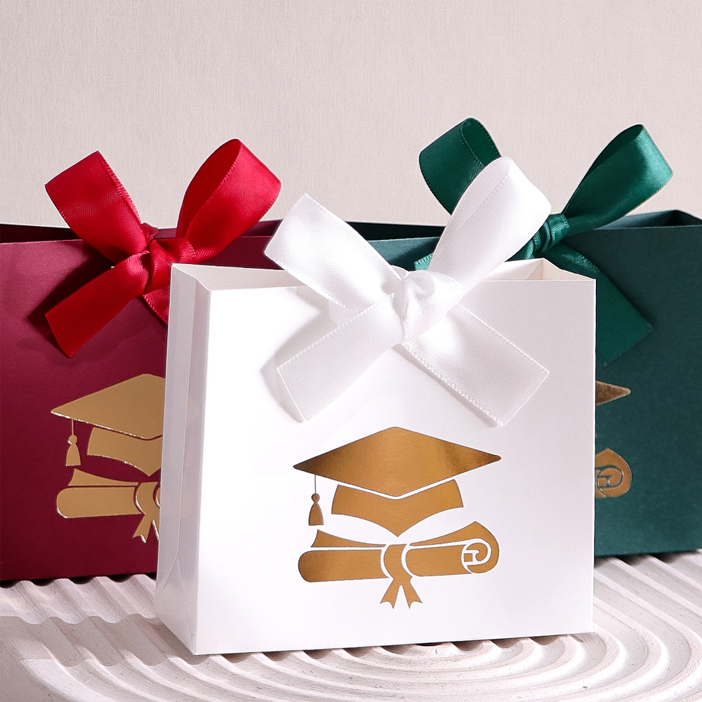 Cute Foldable Paper Jewelry Ba - Ribbon Bow Gift บทวิจารณ์และราคา