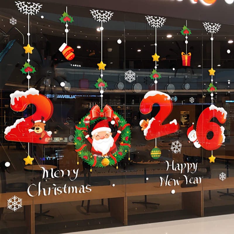 1Pcs 2026 Christmas Window Sti - Snowflake Window Decal บทวิจารณ์และราคา