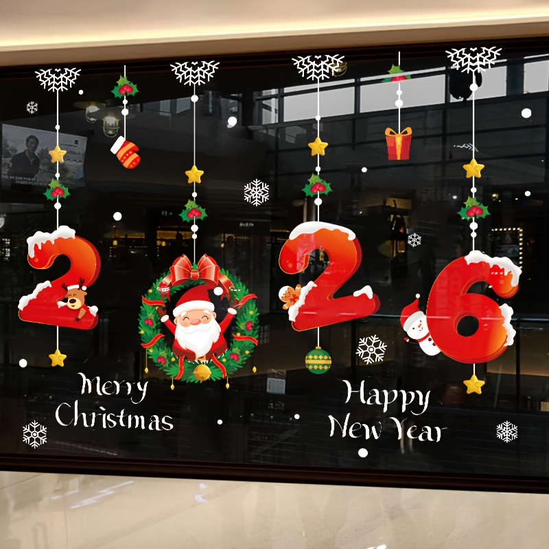 1Pcs 2026 Christmas Window Sti - Snowflake Window Decal บทวิจารณ์และราคา