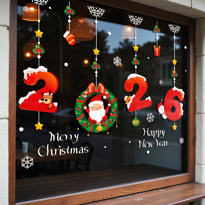1Pcs 2026 Christmas Window Sti - Snowflake Window Decal บทวิจารณ์และราคา