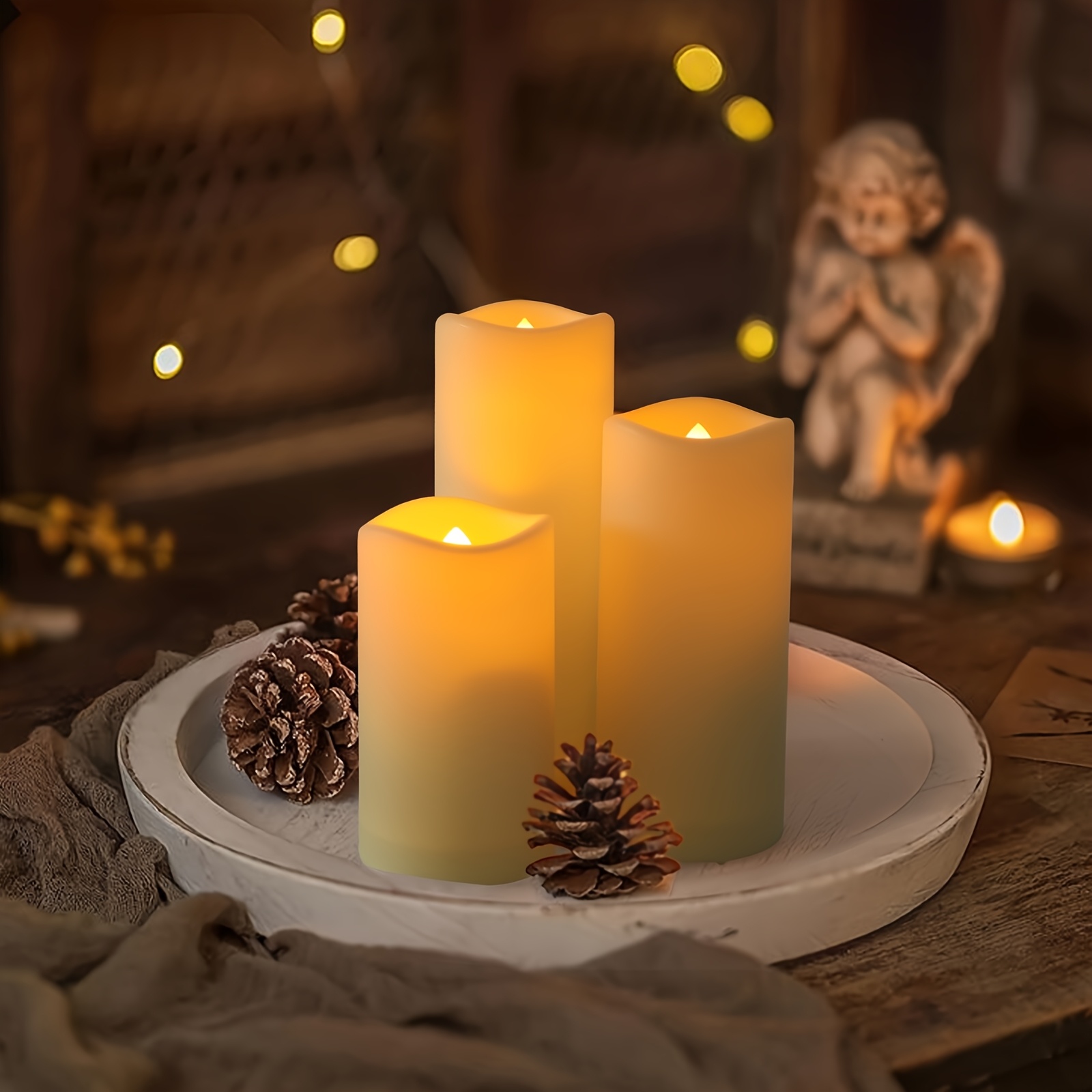 72-Piece Flameless Flickering  - Holiday Candle Set บทวิจารณ์และราคา