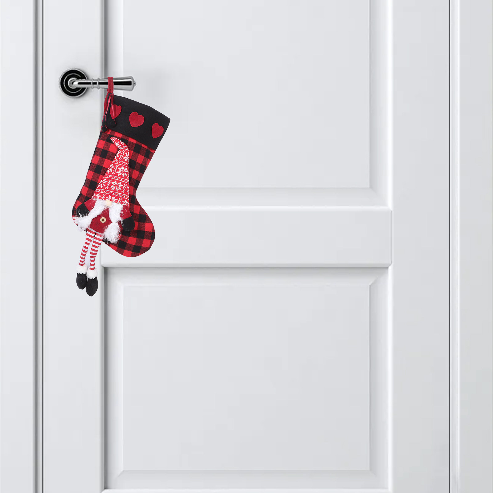 Plaid Christmas Stockings with - Christmas Stocking Hanging บทวิจารณ์และราคา