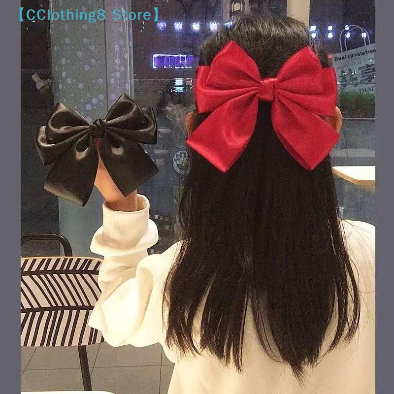 Solid Color Bow Ribbon Hair Cl - Ribbon Bow Gift บทวิจารณ์และราคา