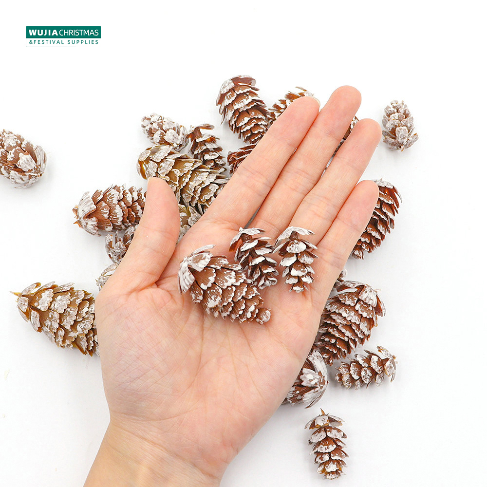 24Pcs Christmas Fake Pine Cone - Christmas Wreath Fake บทวิจารณ์และราคา