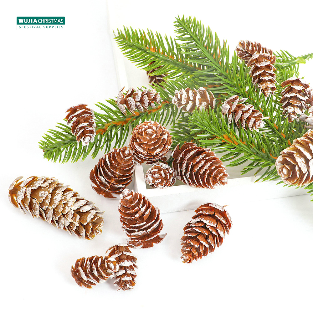 24Pcs Christmas Fake Pine Cone - Christmas Wreath Fake บทวิจารณ์และราคา