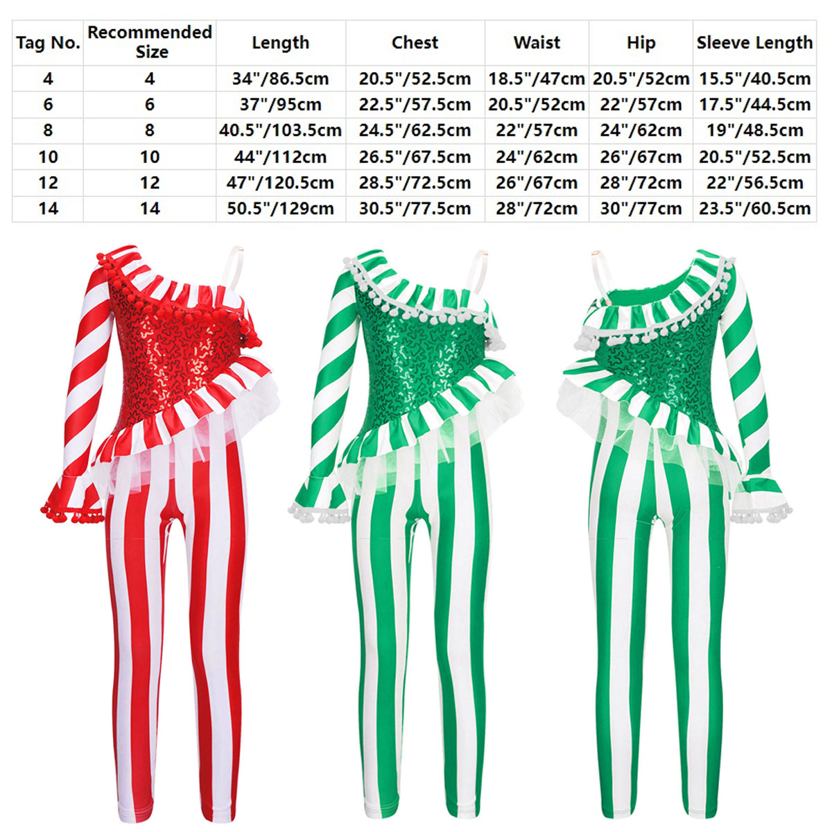 Kids Girls Christmas Ballet Da - Elf Costume Christmas บทวิจารณ์และราคา