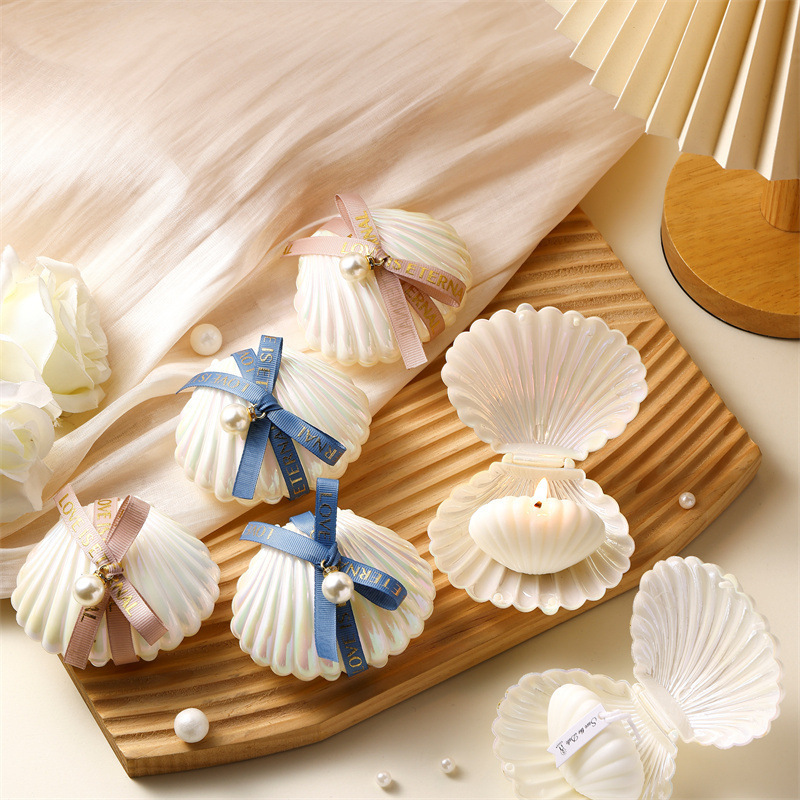 Seashell Candle Scented Shell  - Holiday Candle Set บทวิจารณ์และราคา