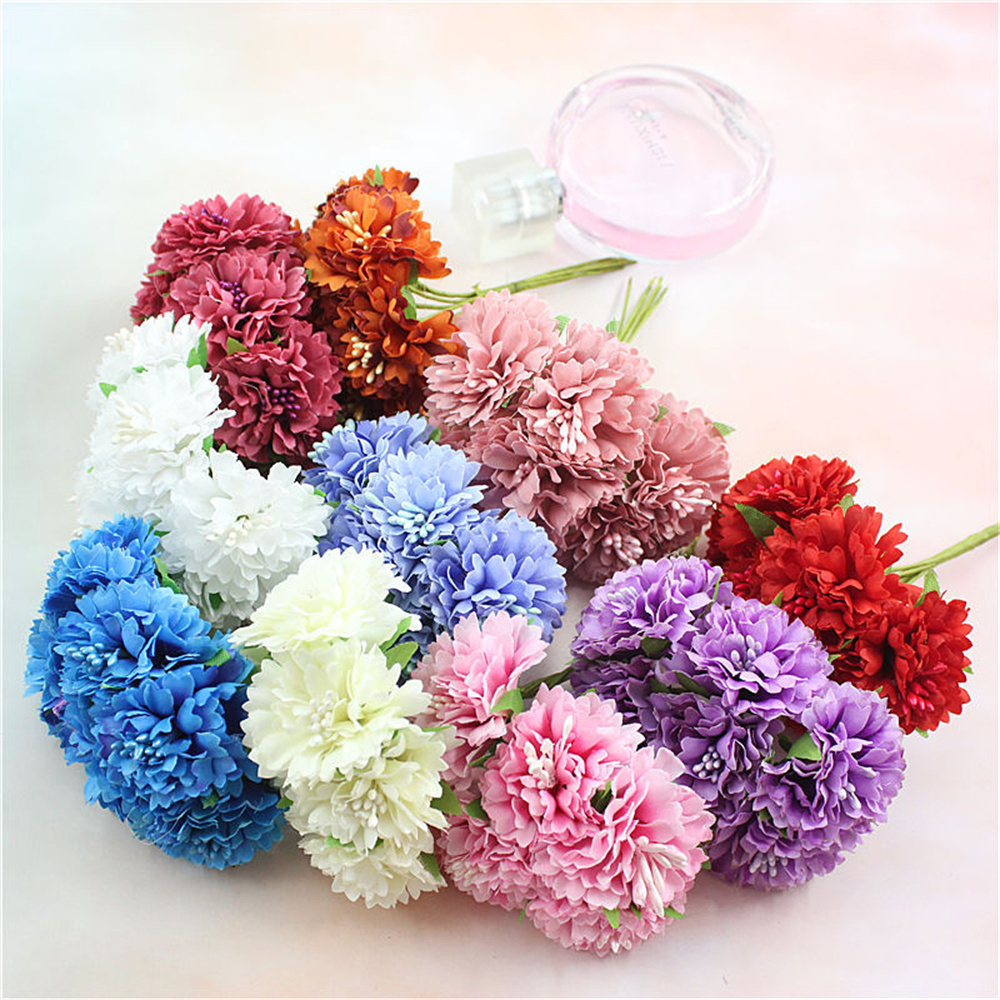 18PCS Bouquet Artificial Flowe - Christmas Wreath Fake บทวิจารณ์และราคา