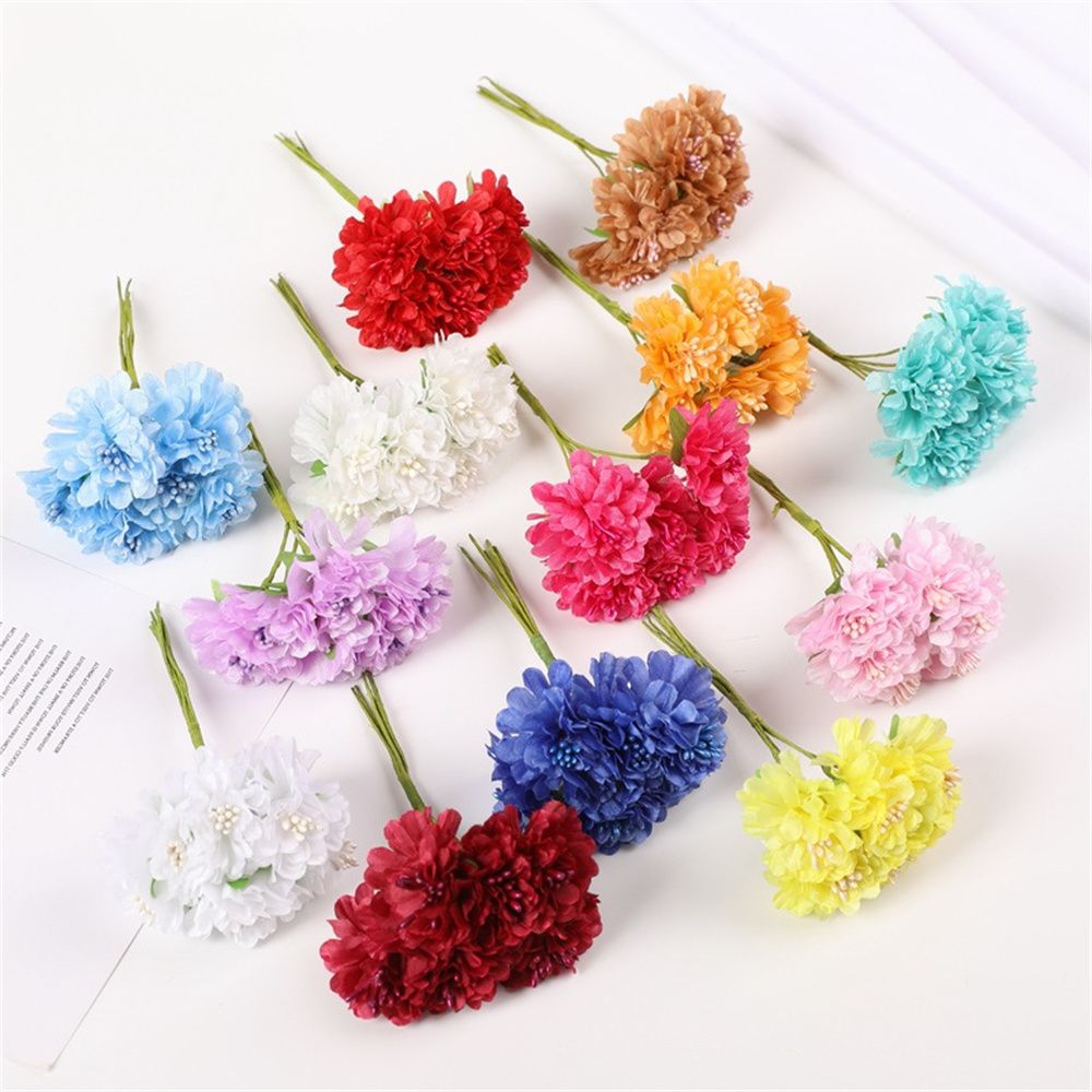 18PCS Bouquet Artificial Flowe - Christmas Wreath Fake บทวิจารณ์และราคา