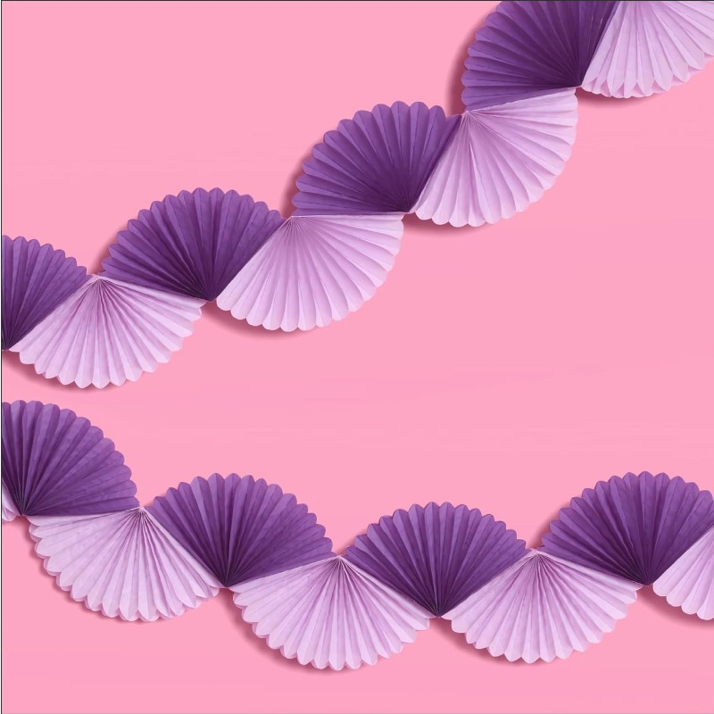 Purple Silver Party Paper 3D F - Tinsel Garland Decoration บทวิจารณ์และราคา