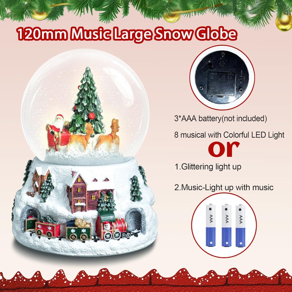 5.9-Inch Musical Snow Globe wi - Snow Globe Musical บทวิจารณ์และราคา
