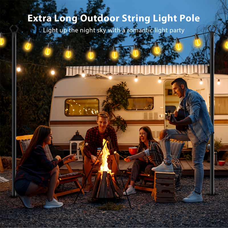 6pcs Metal Light Poles, 8.9ft  - Christmas Lights Outdoor บทวิจารณ์และราคา
