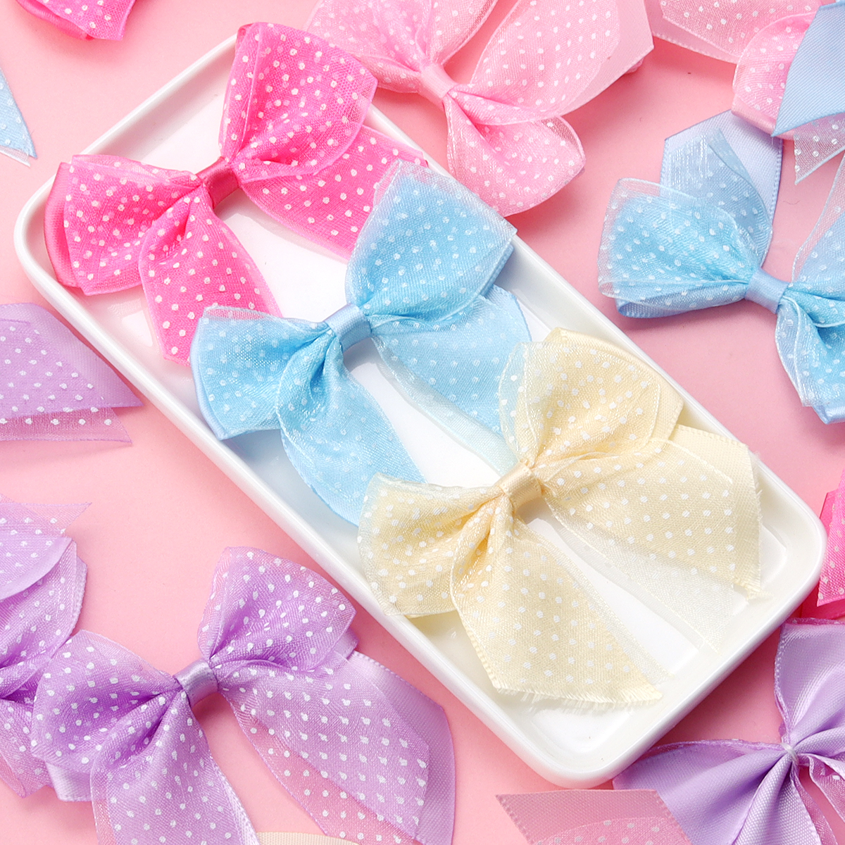 10Pcs/lot Satin Ribbon Bows Pr - Ribbon Bow Gift บทวิจารณ์และราคา
