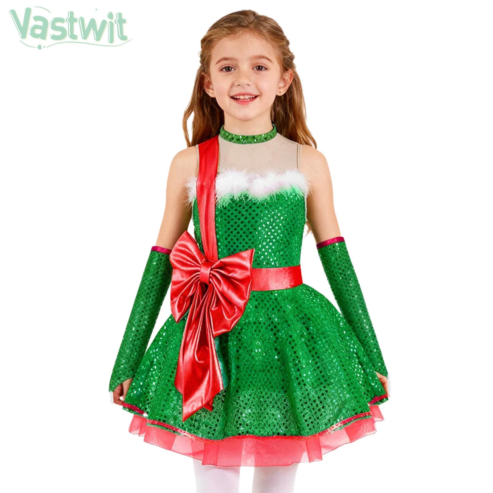 Teen Girls Christmas Sleeveles - Elf Costume Christmas บทวิจารณ์และราคา