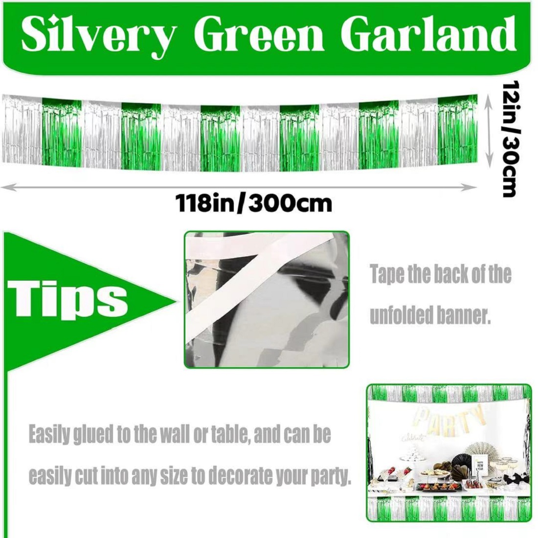 4 Pcs St Patrick Party Decorat - Tinsel Garland Decoration บทวิจารณ์และราคา