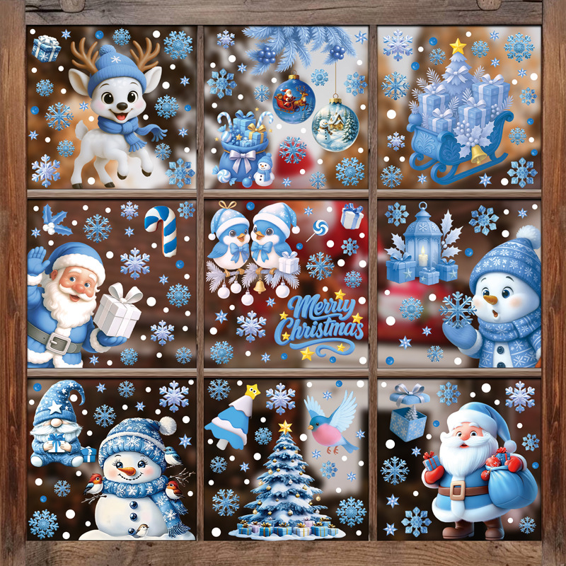 1Set Christmas Snowflake Windo - Snowflake Window Decal บทวิจารณ์และราคา