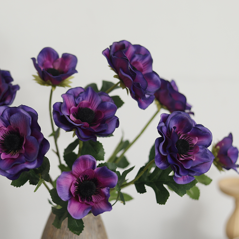 New 3 Heads Anemone Fake Flowe - Christmas Wreath Fake บทวิจารณ์และราคา