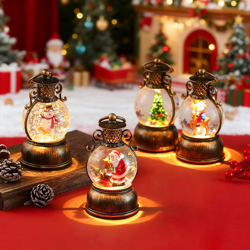 Vintage Style USB Powered Ligh - Snow Globe Musical บทวิจารณ์และราคา