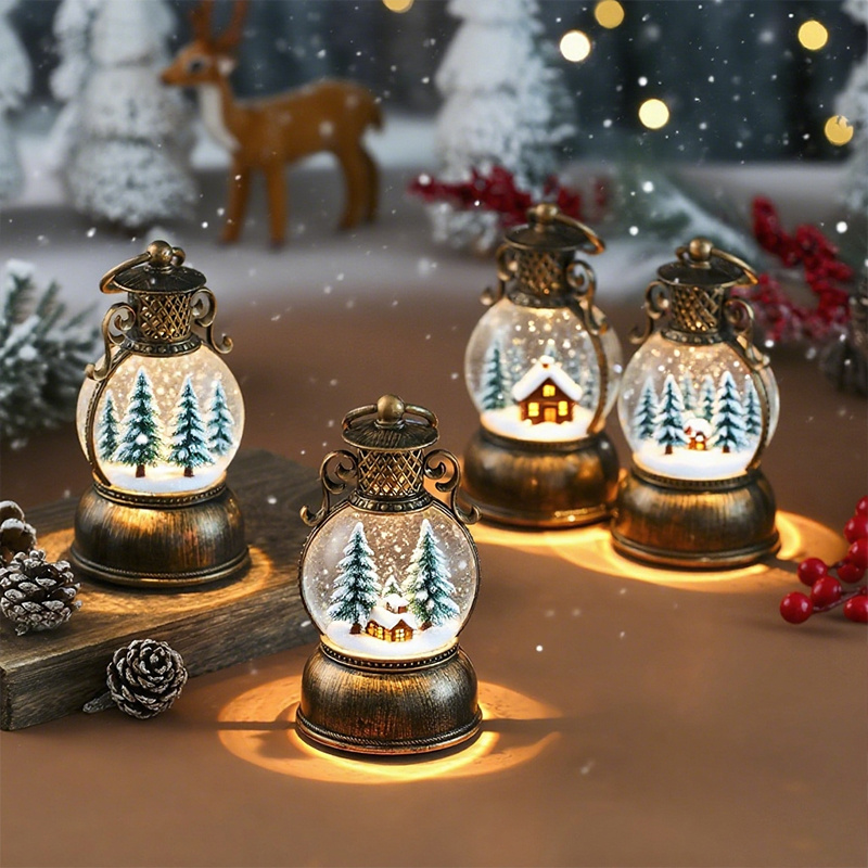 Vintage Style USB Powered Ligh - Snow Globe Musical บทวิจารณ์และราคา