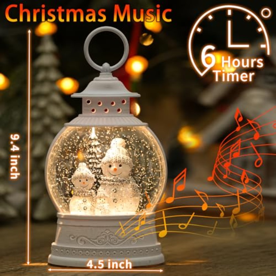 Christmas Snow Globe Lantern M - Snow Globe Musical บทวิจารณ์และราคา