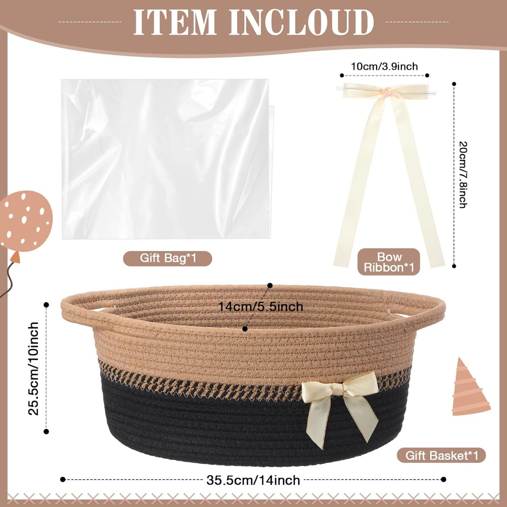 Woven Basket for Gift Empty wi - Gift Box Wrap Set บทวิจารณ์และราคา