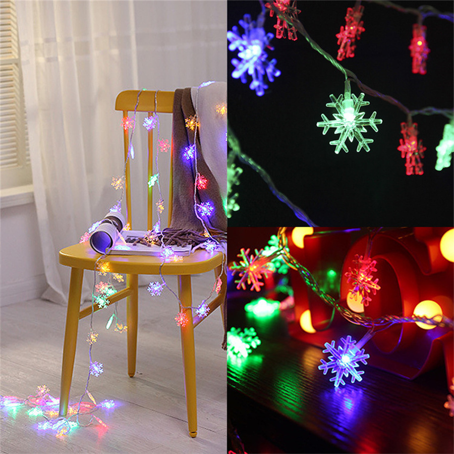 10/20/40 LED Snowflake String  - Led Fairy String Lights บทวิจารณ์และราคา