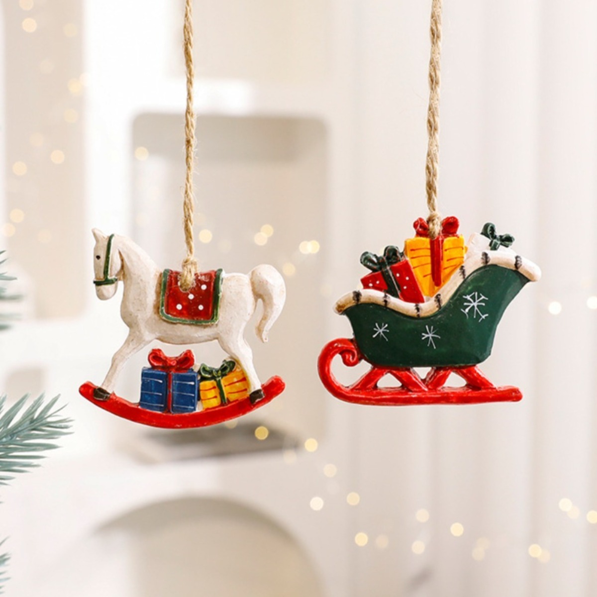 Resin Christmas Tree Ornaments - Christmas Stocking Hanging บทวิจารณ์และราคา
