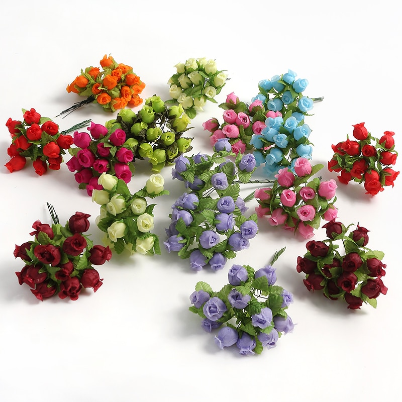 12/36/72/144PCS Rose Artificia - Christmas Wreath Fake บทวิจารณ์และราคา