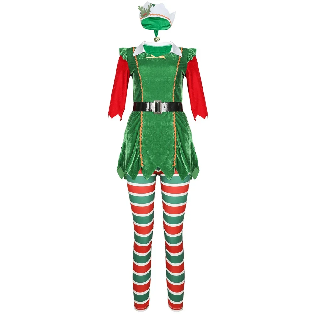 Lady Santa Claus' Elf Costume  - Elf Costume Christmas บทวิจารณ์และราคา
