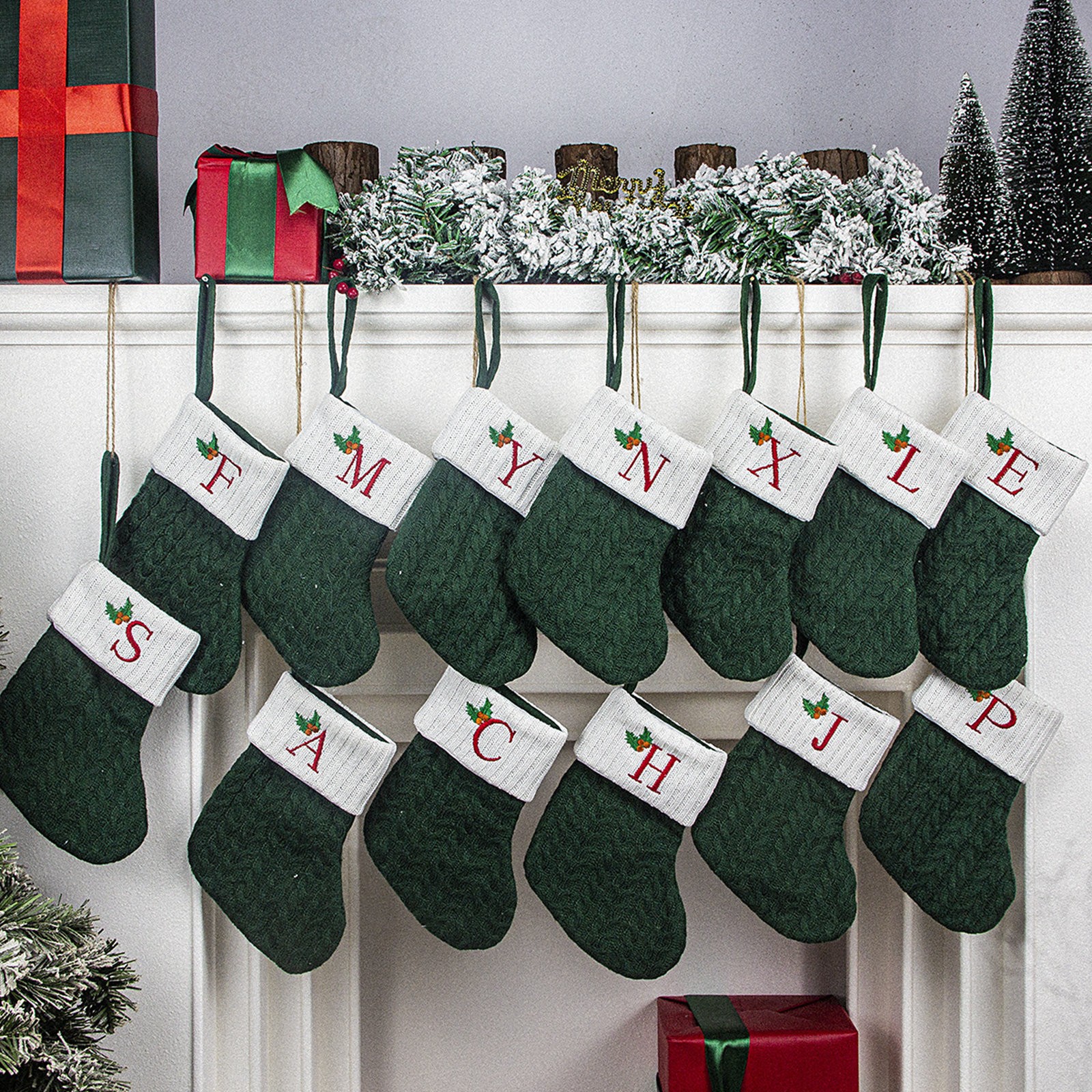 Christmas Socks Eye-catching L - Christmas Stocking Hanging บทวิจารณ์และราคา