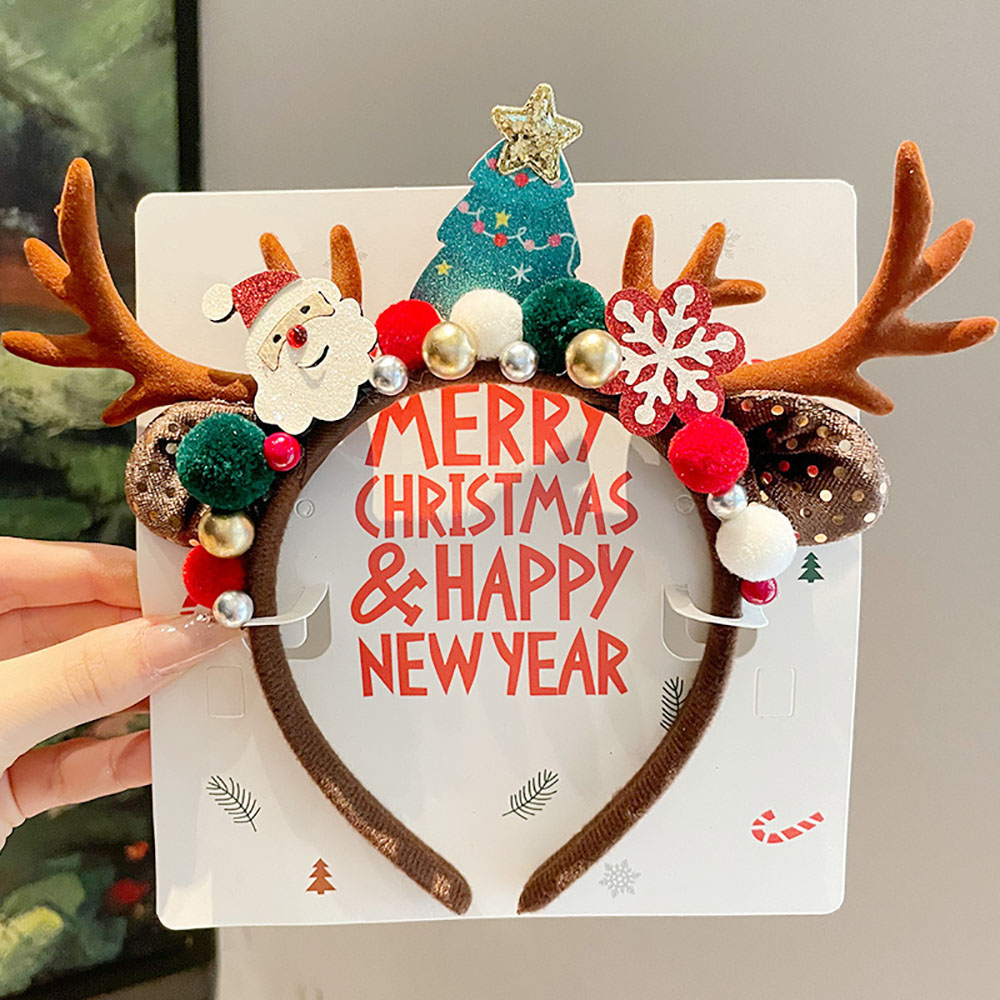 Cute Hair Accessories Velvet C - Reindeer Antlers Headband บทวิจารณ์และราคา