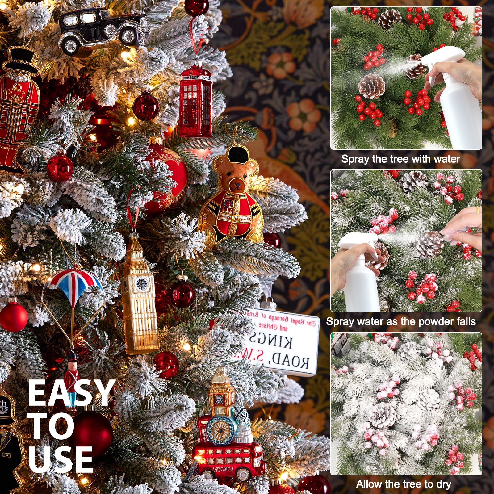 Artificial Fake Snow Flocking  - Christmas Wreath Fake บทวิจารณ์และราคา
