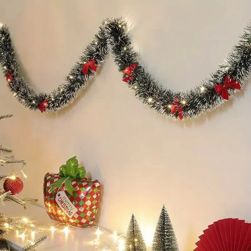 LED Christmas Tinsel Garland A - Tinsel Garland Decoration บทวิจารณ์และราคา